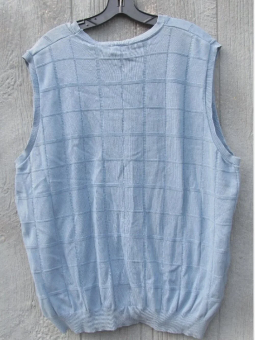 Men's, V-NECK SWEATER, VEST, Size XXL, blue , HAGGAR NEW with tags